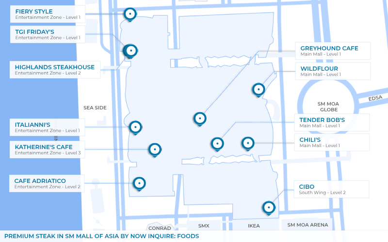 Map - Premium Steak in SM Mall of Asia